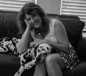 Laurie-&-Pup-bw